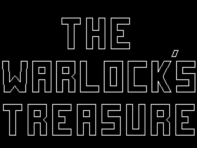 The Warlock's Treasure title screen for ZX Spectrum